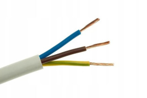 Przewód kabel do klimatyzacji YDY 3x1,5 okrągły 1m