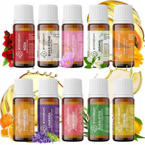 Zestaw 10 Olejków Eterycznych 100% Naturalnych I Zapachowych 70ml