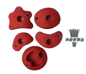 Kamienie do wspinaczki SMALL 5 szt (czerwone)