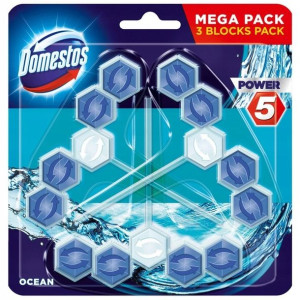 Domestos Power 5 Ocean Kostka do wc (3 sztuki)