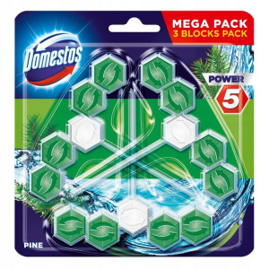 Domestos Power 5 Pine Kostka do wc (3 sztuki)