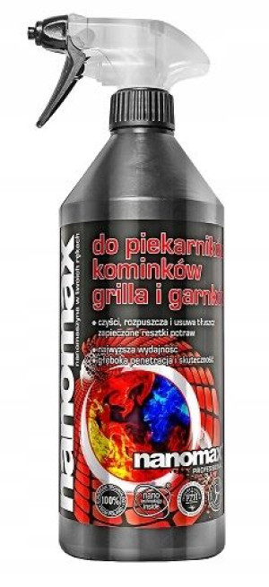 Nanomax czyszczenie piekarnik, kominek, grill 1L