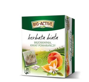 Herbata Biała BIG ACTIVE BRZOSKWINIA KW POMAR 20TB