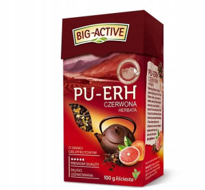 Herbata Czerwona LIŚC. BIG ACTIVE PU-ERH GREJPFRUT