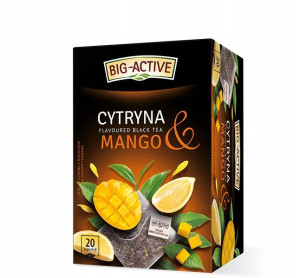 Herbata Czarna BIG ACTIVE CYTRYNA MANGO 20TB 30g