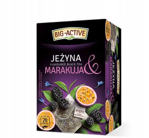 Herbata Czarna BIG ACTIVE JEŻYNA MARAKUJA 20TB 30g