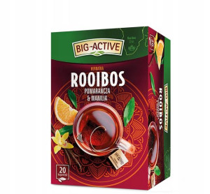 Herbata Rooibos BIG ACTIVE POMARAŃCZA WANILIA 100g