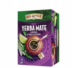 Herbata Yerba Mate BIG ACTIVE LIMONKA TRAWA 20TB
