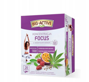 Herbata Big Active Focus Koncentracja Konopie 20tb
