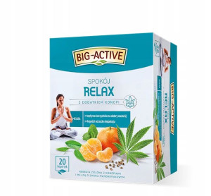 Herbata Big Active Relax Konopie Mandarynka 20tb
