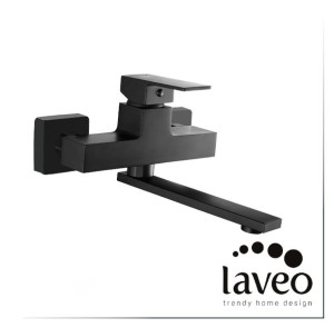 bateria umywalkowa ścienna LAVEO KVADRATO BLQ 750D