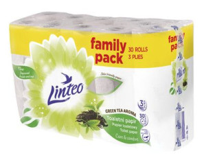 Papier toaletowy LINTEO 30rolek 3warstwy Z.HERBATA