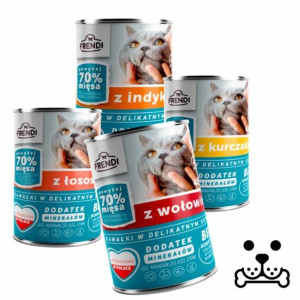 Zestaw karm dla kota Frendi 4x400g