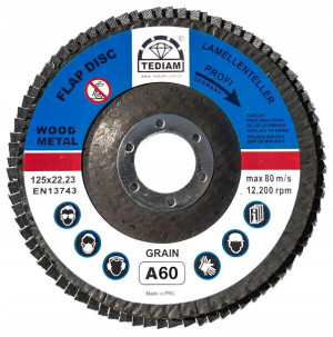 Tarcza Listkowa Lamelka 125 Mm Gr 60 Uniwersalna