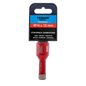TEDIAM PRO Otwornice diamentowe koronki M14x12mm