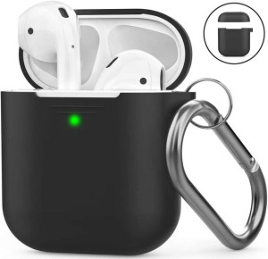 Silikonowe Etui na Słuchawki AirPods 1/2 Czarne