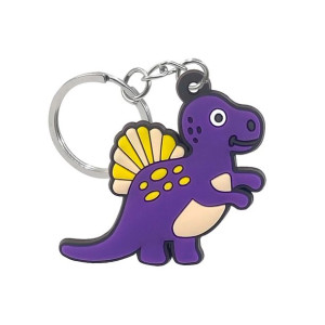 Brelok DINOZAUR fioletowy stojący