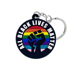 Brelok gumowy BLACK LIVES MATTER