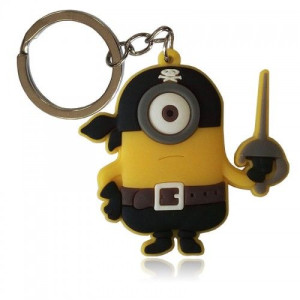 Brelok gumowy MINIONKI ROZRABIAJĄ - PIRAT