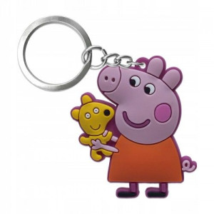 Brelok gumowy prezent ŚWINKA PEPPA PEPA Z MISIEM