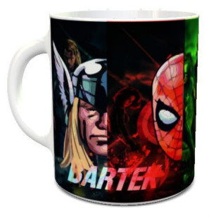 Kubek z imieniem Avengers Hulk i Spiderman
