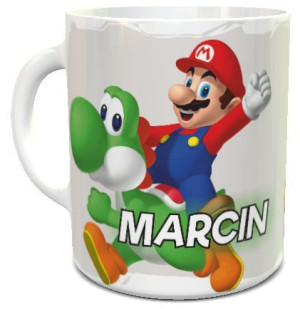 Kubek z imieniem Mario Bros