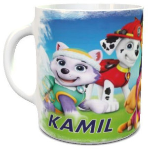 Kubek z imieniem Psi Patrol - prezent dla dziecka