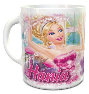 Kubek Barbie z imieniem dziecka