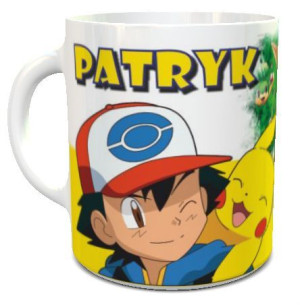 Kubek Pokemon z imieniem dziecka
