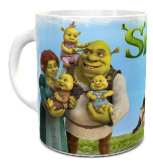 Kubek Shrek z rodziną