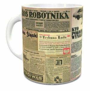 Kubek historyczny prezent czasy PRL-u