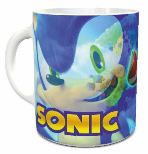 Kubek prezent dla dzieci JEŻ SONIC - SZYBKI JAK BŁYSKAWICA