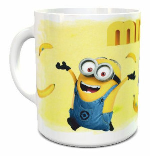 Kubek prezent dla dzieci MINIONKI ROZRABIAJĄ