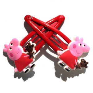 Spinki do włosów ŚWINKA PEPPA - Z MISIEM
