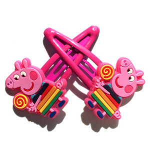Spinki do włosów ŚWINKA PEPPA - Z LIZAKIEM