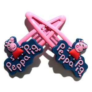 Spinki do włosów ŚWINKA PEPPA - NAPIS PEPPA PIG