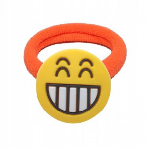 Gumka do włosów frotka RÓŻNE - EMOTA UŚMIECH SMILE BUZIA
