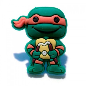 Przypinka broszka gumowa ŻÓŁWIE NINJA - MICHELANGELO