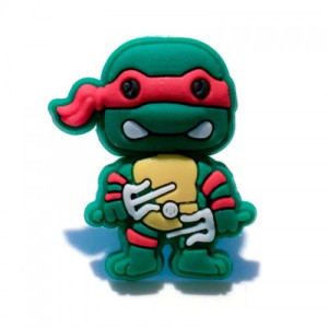 Przypinka broszka gumowa ŻÓŁWIE NINJA - RAPHAEL
