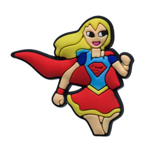 Przypinka broszka gumowa DC SUPER HERO GIRLS - SUPERGIRL