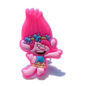 Przypinka broszka gumowa TROLLE - POPPY