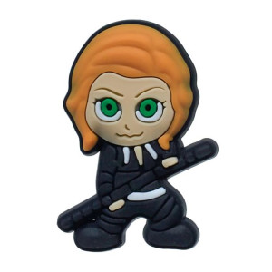 Przypinka broszka gumowa AVENGERS INFINITY WAR - CZARNA WDOWA