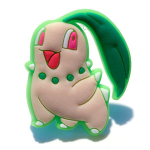 Przypinka broszka gumowa POKEMONY - CHIKORITA