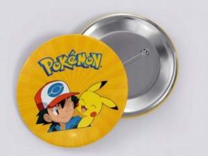 Przypinka button 58 mm POKEMON GO ASH I PIKACHU