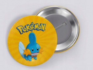 Mudkip Pokemon - przypinka button 58 mm