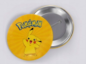 Przypinka button 58 mm POKEMON GO ASH - PIKACHU