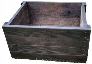 Doniczka drewniana 50 x 40 cm drewno palisander