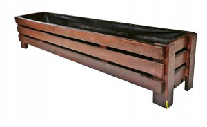 DREWNIANA DONICA OGRODOWA Kwietnik 100x40x35 cm