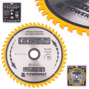 Tarcza Widiowa Do Drewna Piły Piła 255 X 30 Mm 48Z