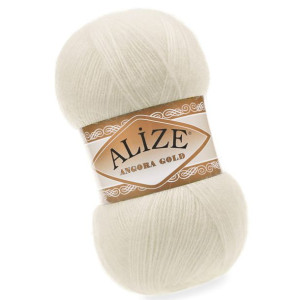Włóczka Alize Angora Gold - 01 Kremowy